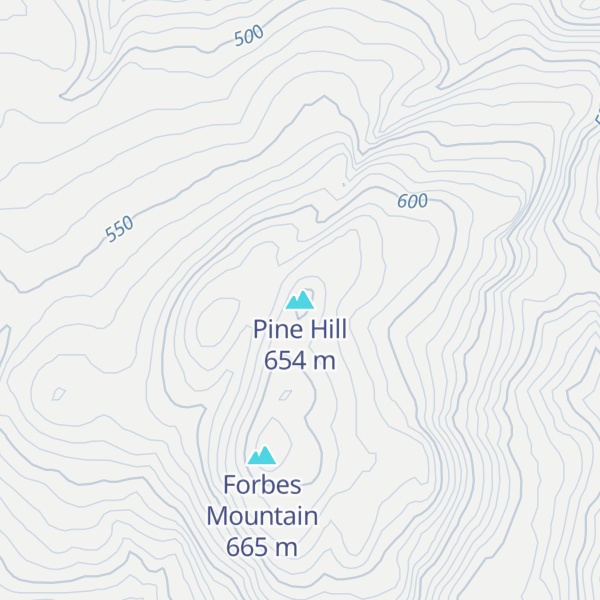 Map of Pine Hill