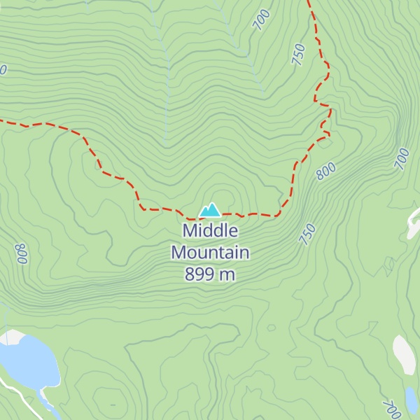 Map of Middle Mountain