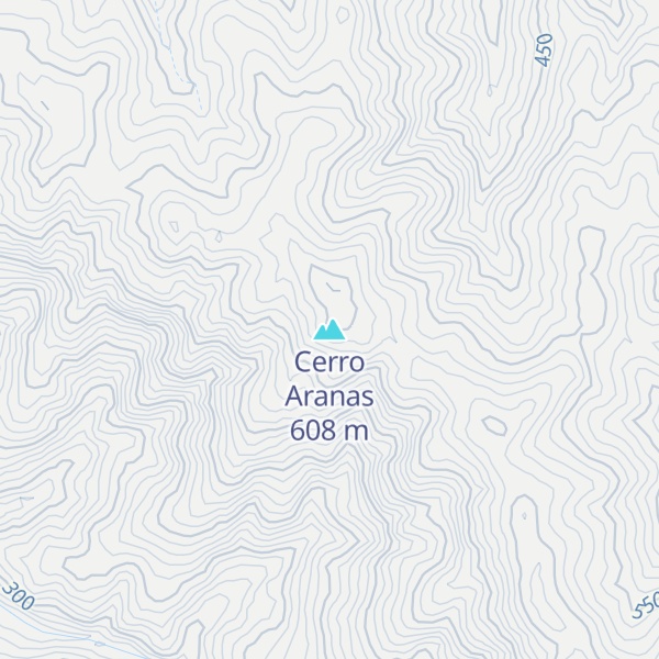 Map of Cerro Aranas