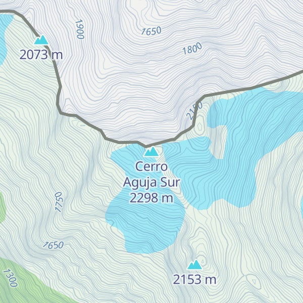 Map of Cerro Aguja Sur