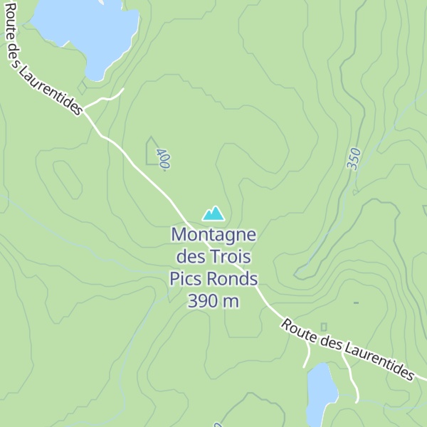 Map of Montagne des Trois Pics Ronds