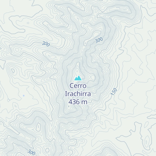 Map of Cerro Irachirra