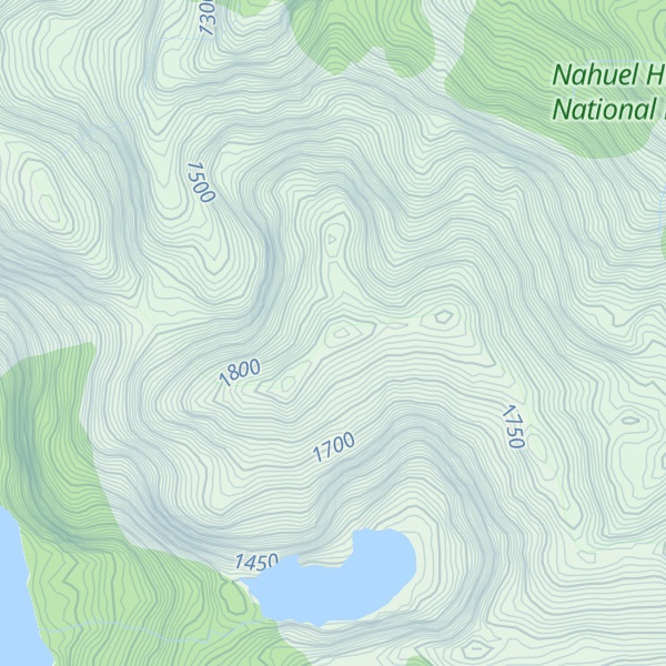 Map of Cerro Pirén Huincul