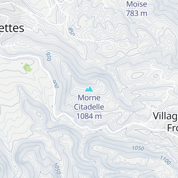Map of Morne Citadelle