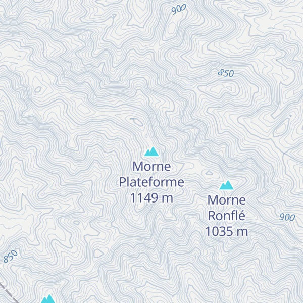 Map of Morne Plateforme