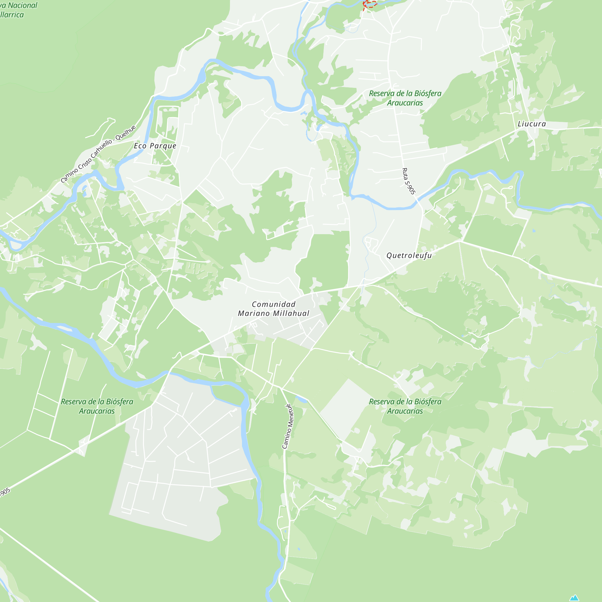 Cabañas Natural Park Lodge Pucón WE CARE map