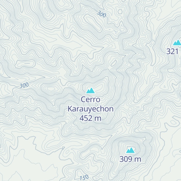 Map of Cerro Karauyechon