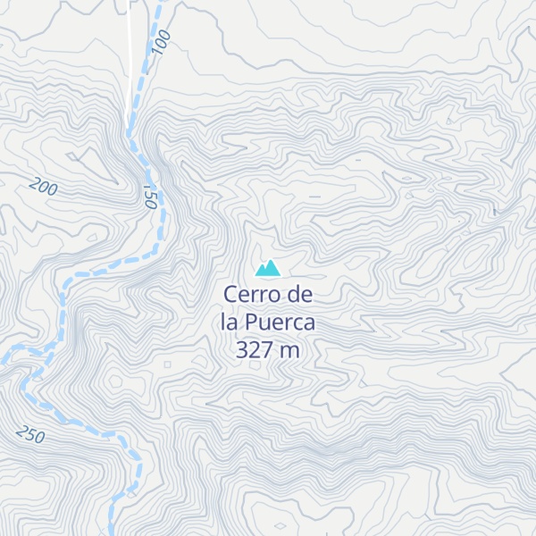 Map of Cerro de la Puerca