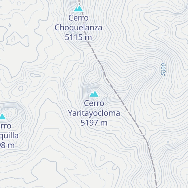 Map of Cerro Yaritayocloma