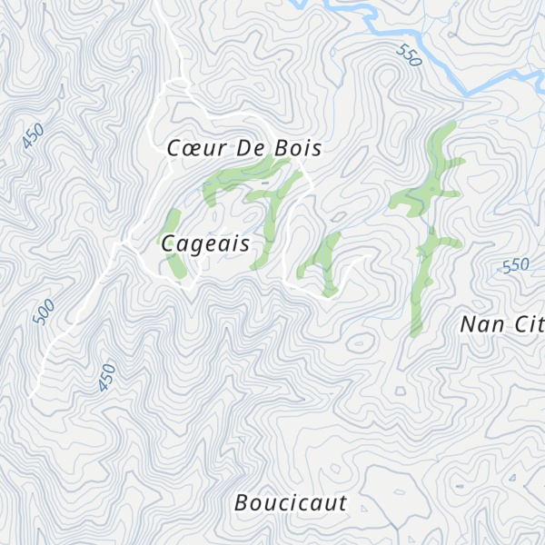 Map of Morne Cageais