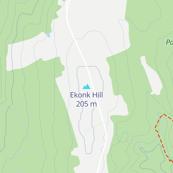 Map of Ekonk Hill