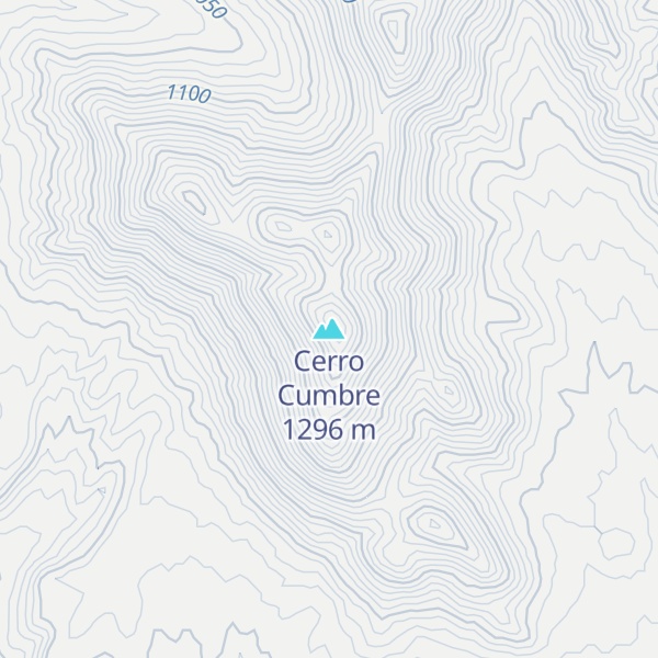 Map of Cerro Cumbre