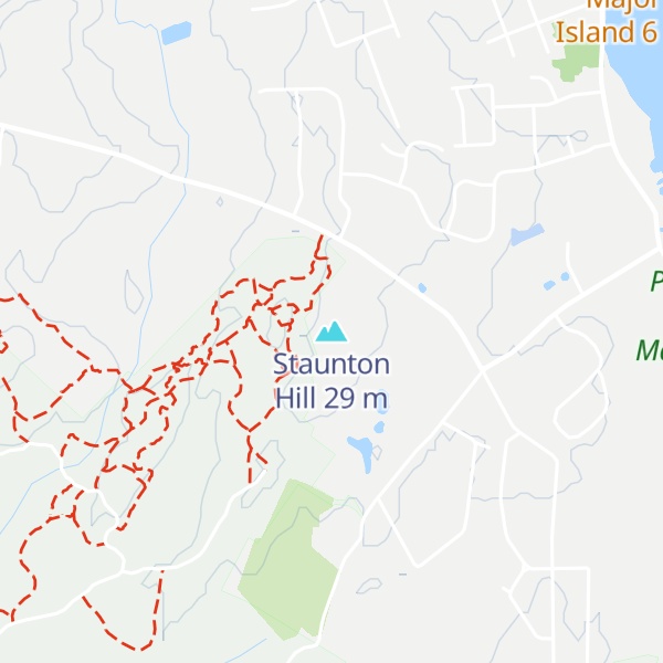 Map of Staunton Hill