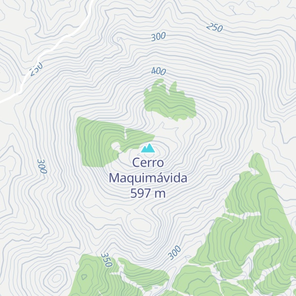 Map of Cerro Maquimávida