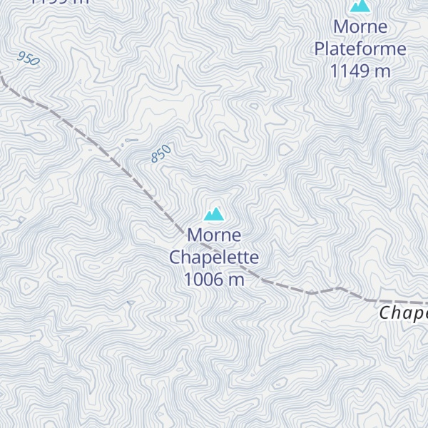 Map of Morne Chapelette