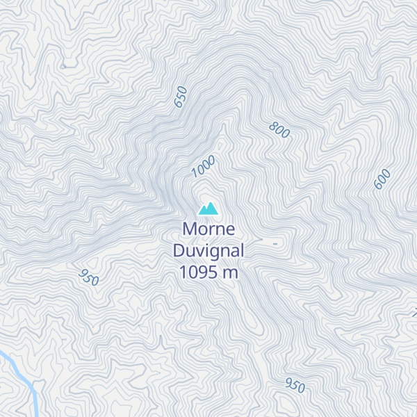 Map of Morne Duvignal