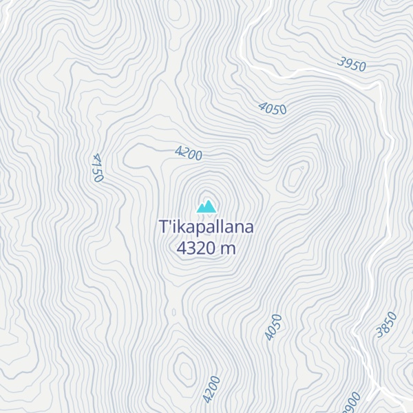 Map of T'ikapallana