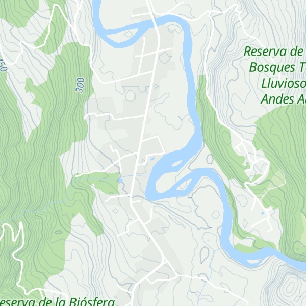 Map of Cabañas Liquiñe