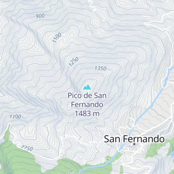 Map of Pico de San Fernando