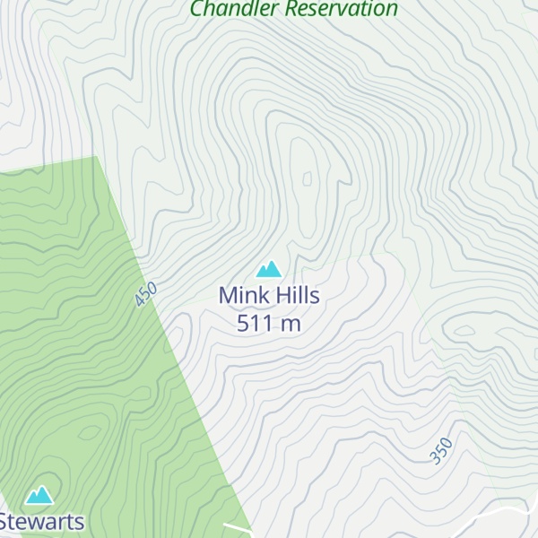 Map of Mink Hills