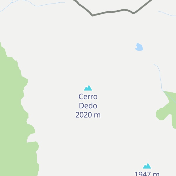 Map of Cerro Dedo