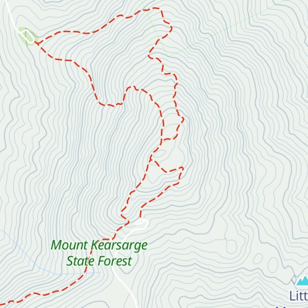 Map of Mount Kearsarge