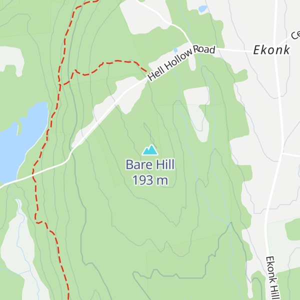 Map of Bare Hill