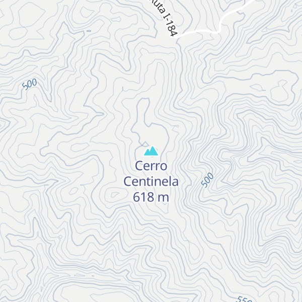 Map of Cerro Centinela