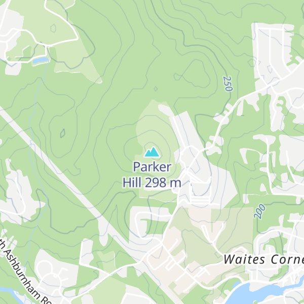 Map of Parker Hill