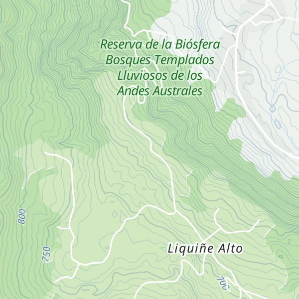 Map of Cabañas liquiñe Alto