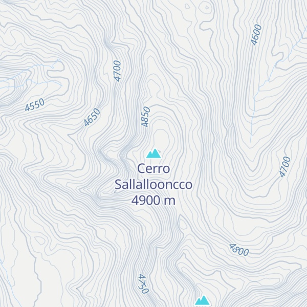 Map of Cerro Sallallooncco