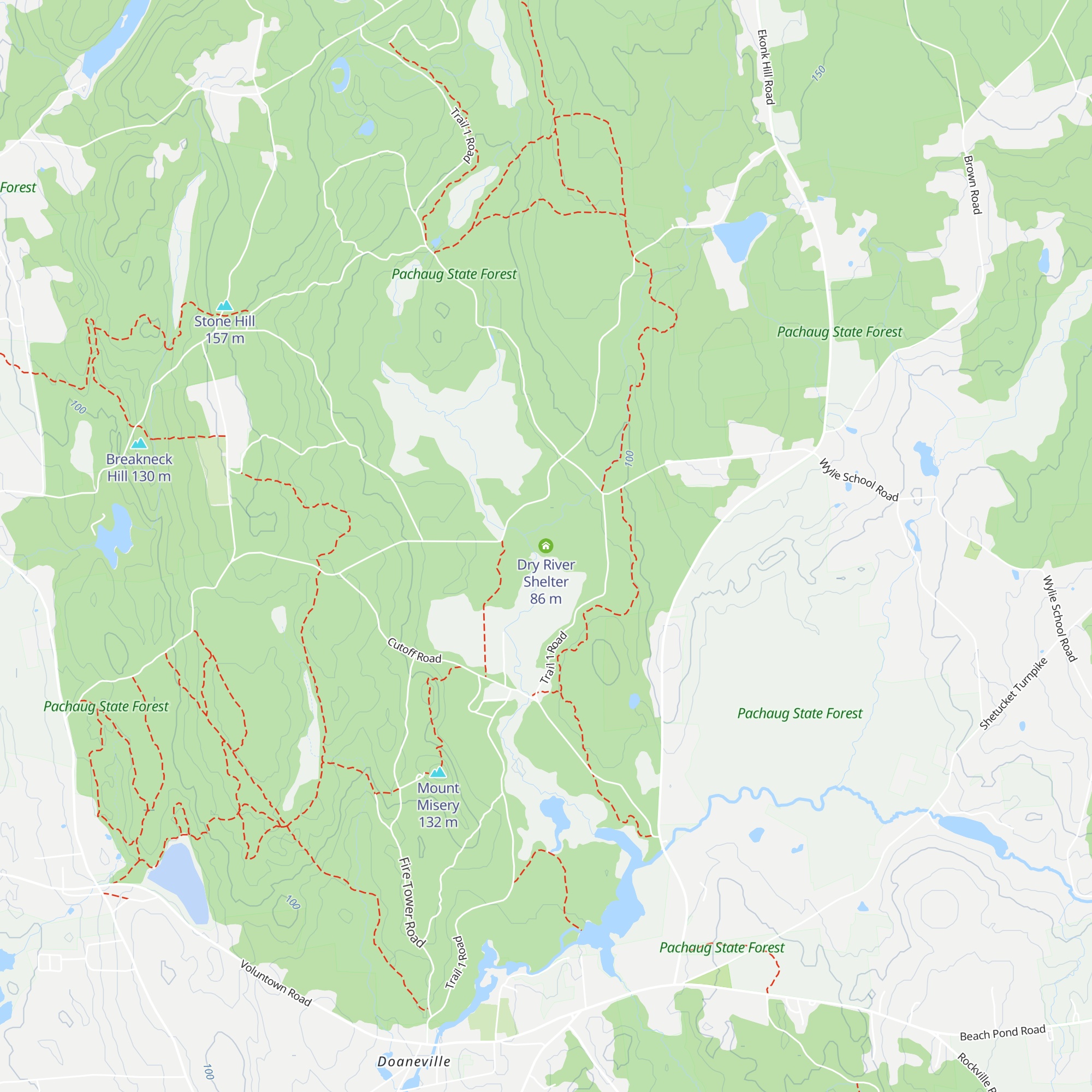 Dry River Shelter map