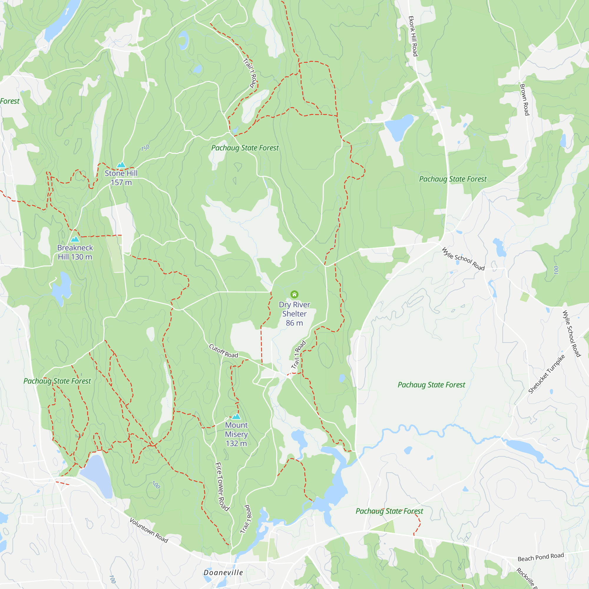 Dry River Shelter map
