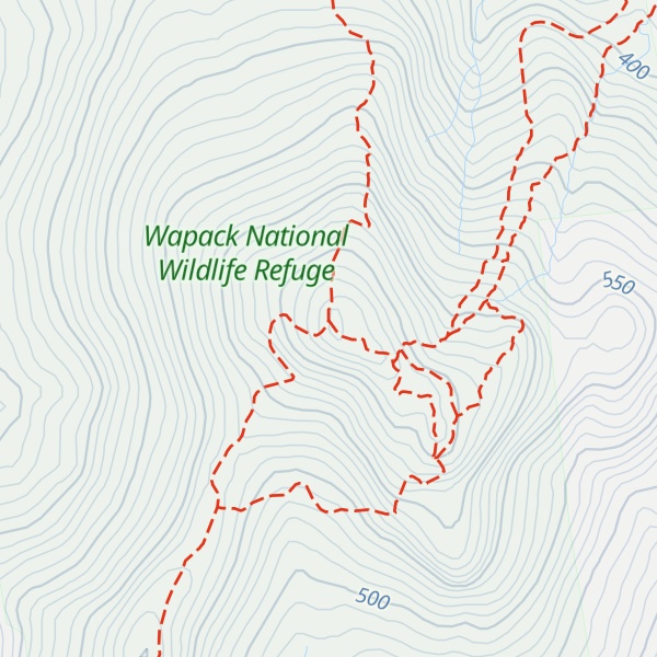Map of North Pack Monadnock Mountain