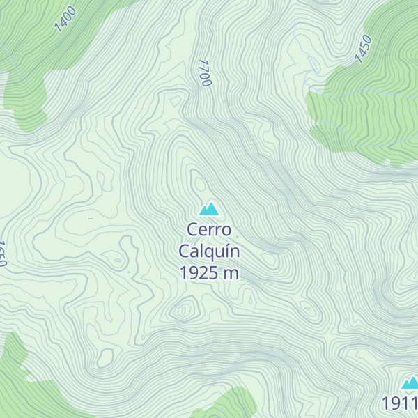 Map of Cerro Calquín