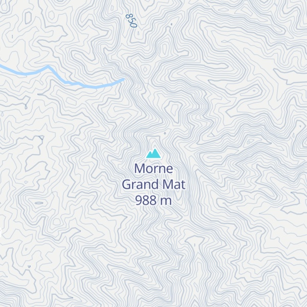 Map of Morne Grand Mat