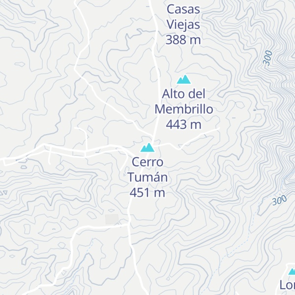 Map of Cerro Tumán