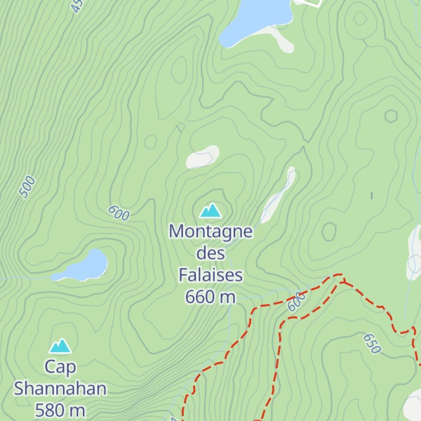 Map of Montagne des Falaises