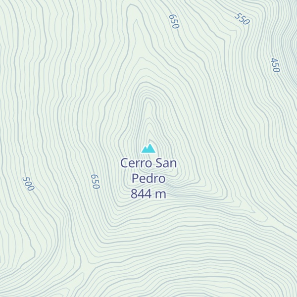 Map of Cerro San Pedro