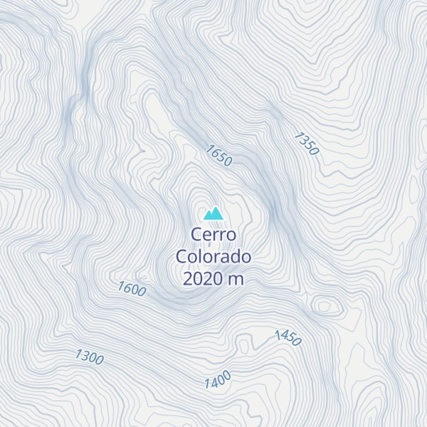 Map of Cerro Colorado