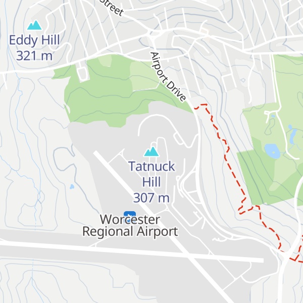 Map of Tatnuck Hill