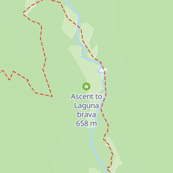 Map of Ascent to Laguna brava