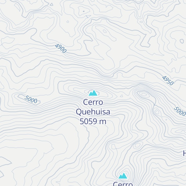 Map of Cerro Quehuisa