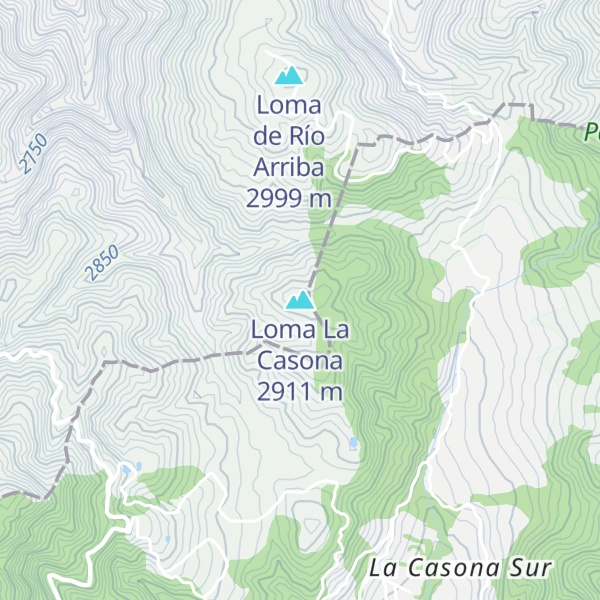 Map of Loma La Casona
