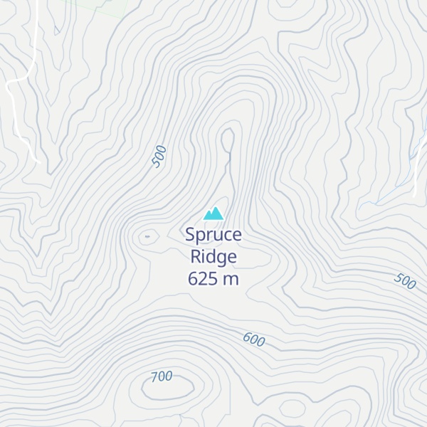 Map of Spruce Ridge