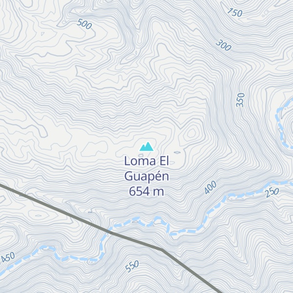 Map of Loma El Guapén