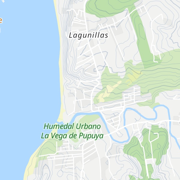 Map of Cabañas Dunas de Pupuya