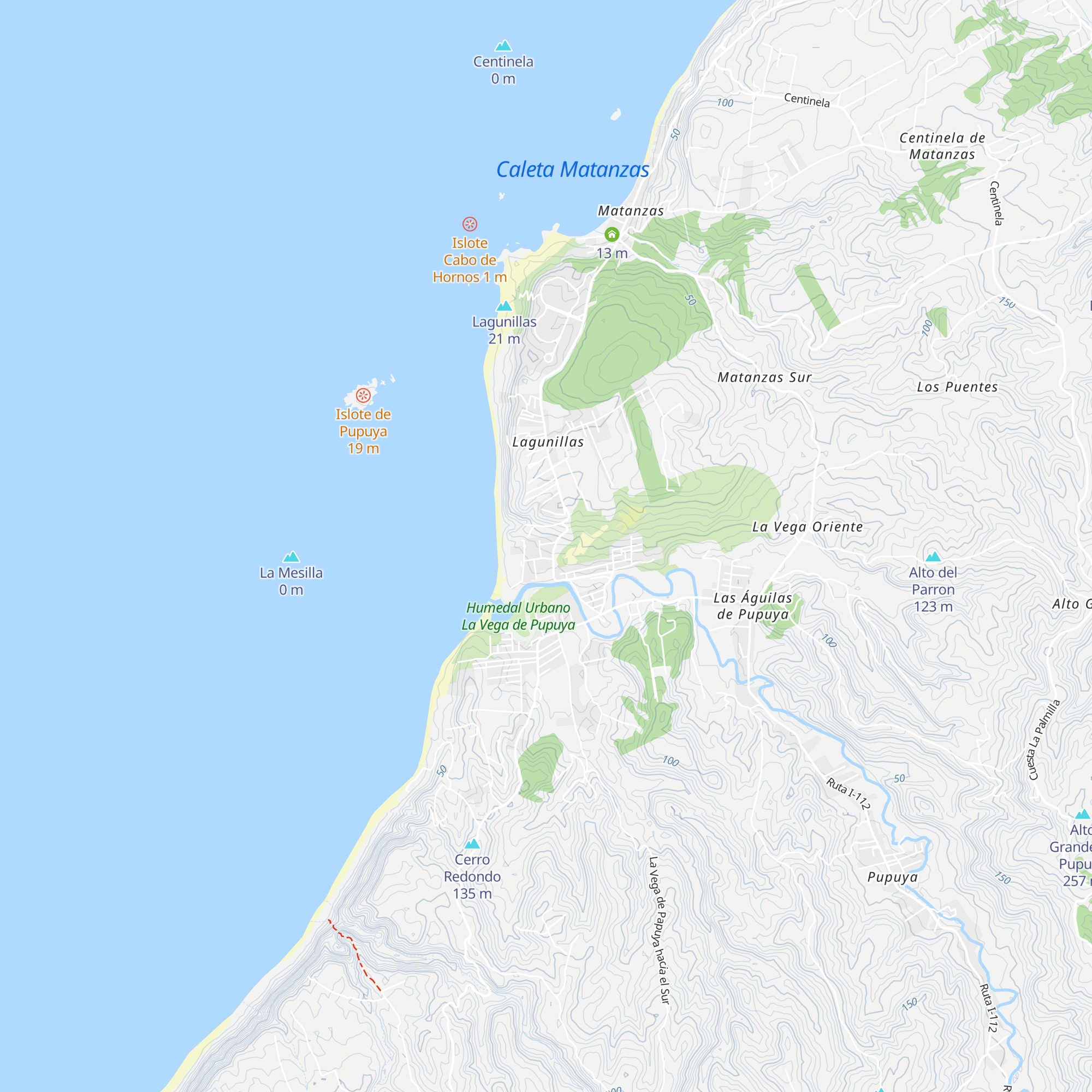 Cabañas Paidahue map