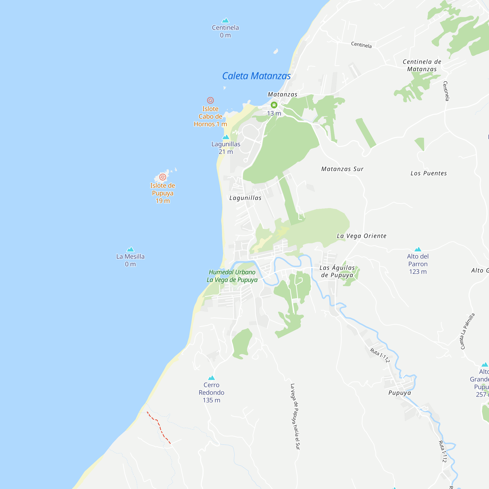 Cabañas Paidahue map