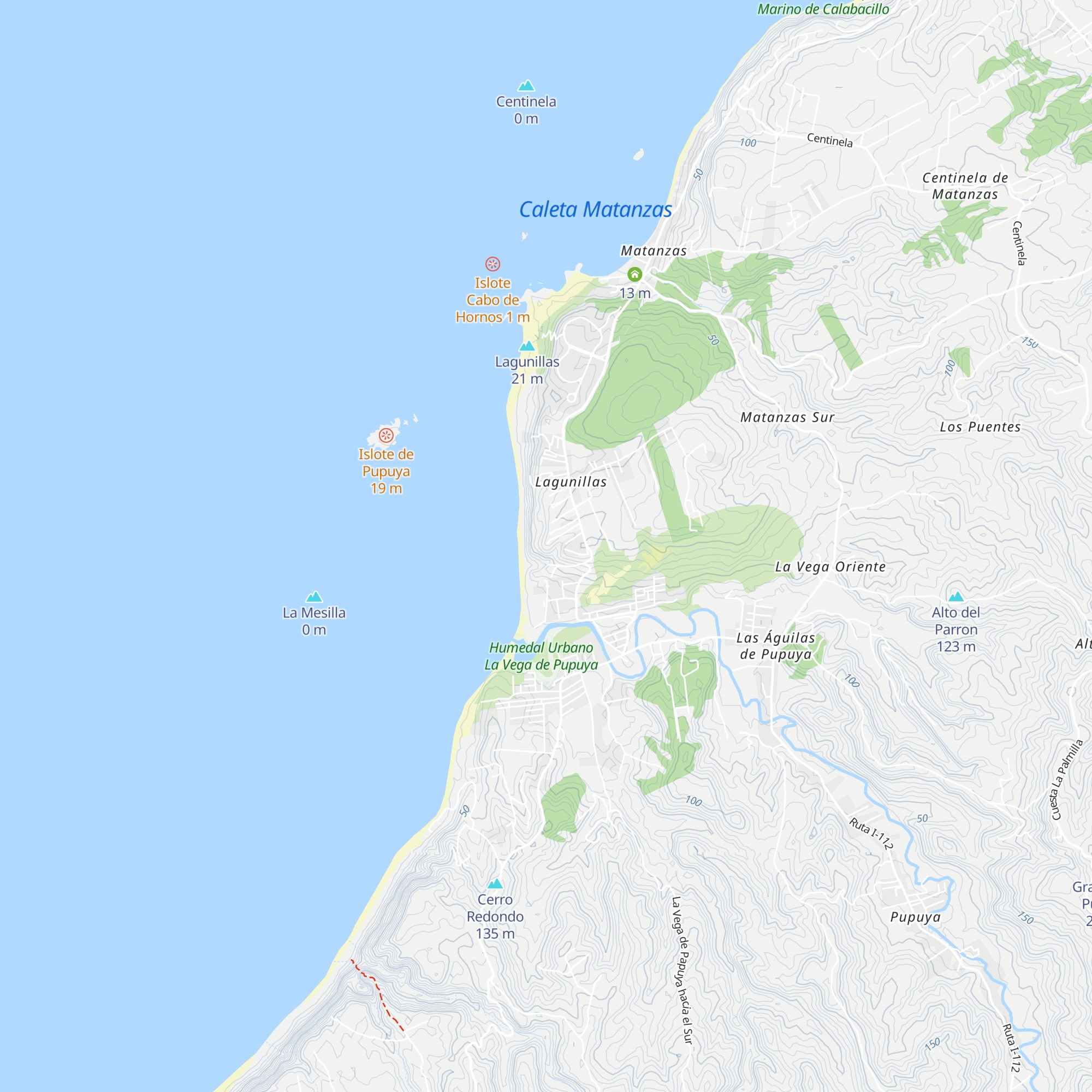 Cabañas Quadro Matanzas map